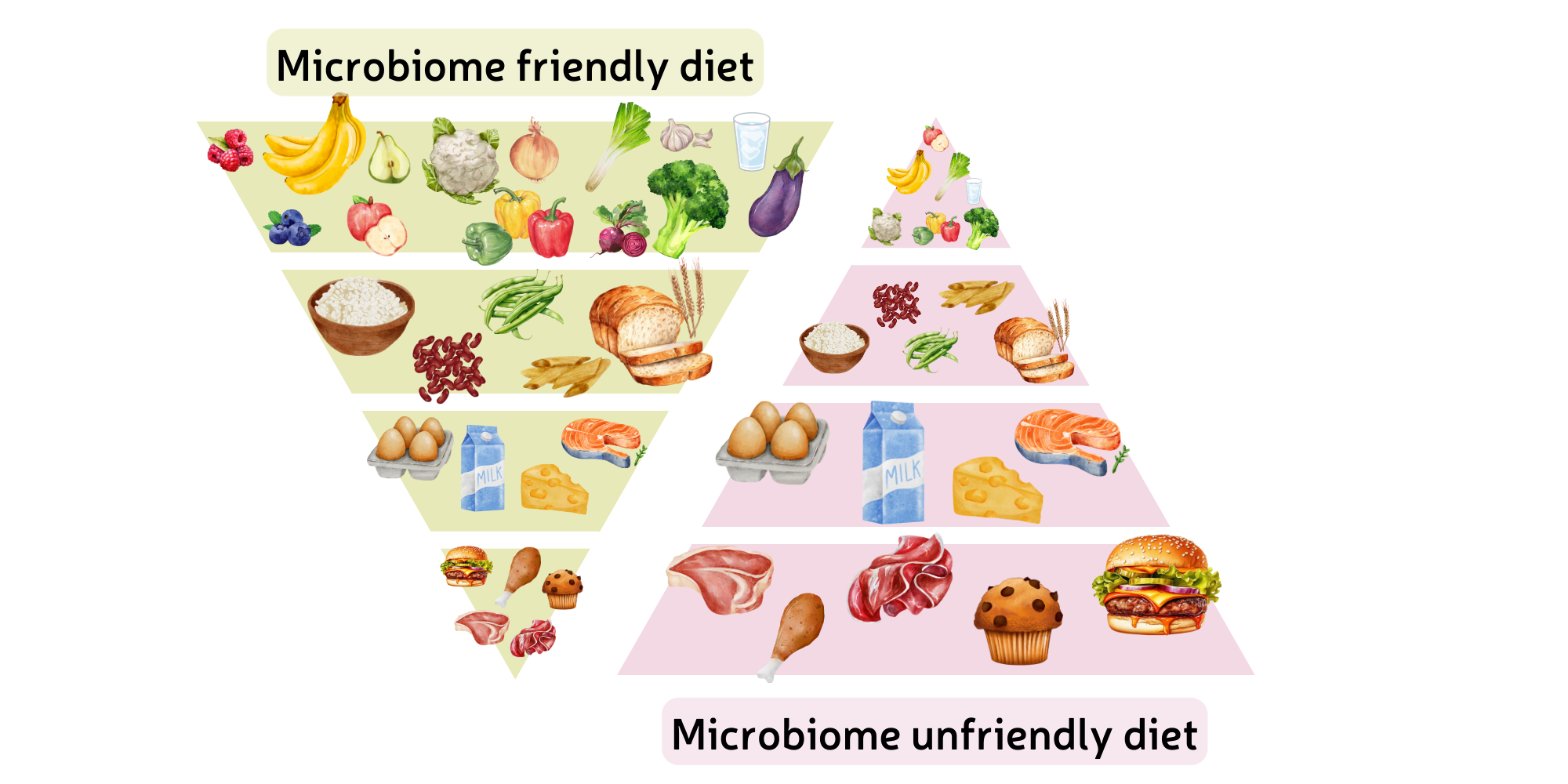 What is healthy food for the gut microbiome