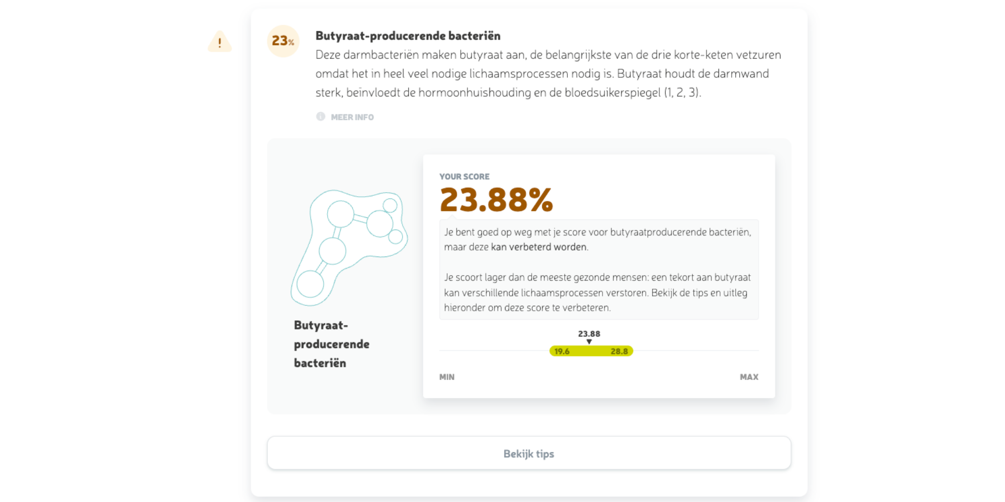 Butyrate producing bacteria score screenshot